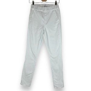 Juicy Couture Pants Womens White Cotton Slim Straight High Rise